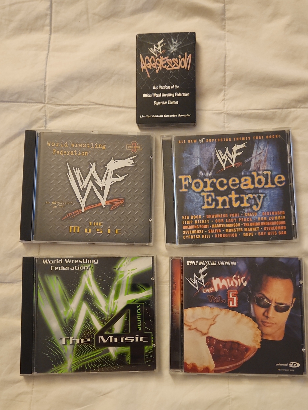 WWF The Music CD Collection - Multiple Volumes (Black, Silver, Green, Blue)